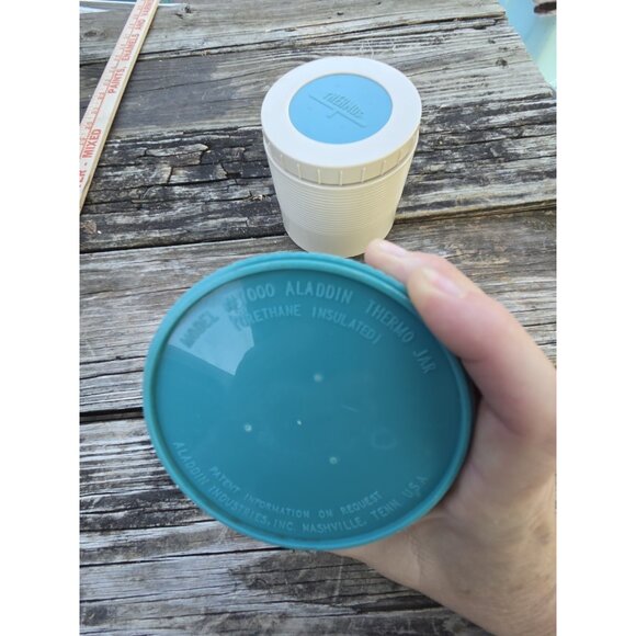 Pair Vintage Aladdin Thermo Jar Model #7000 Thermos Insulated Model #1155 - Picture 7 of 12